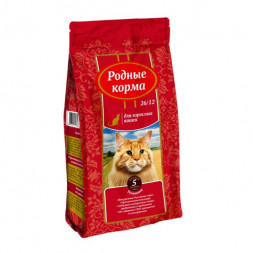Родные корма сухой корм для взрослых кошек с телятиной - 5 русских фунтов (2,045 кг)