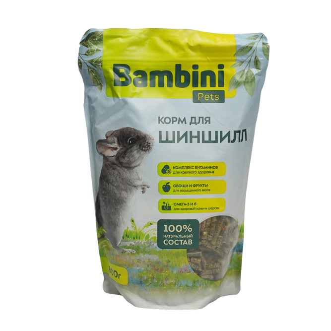 Bambini Pets корм для шиншилл - 800 г