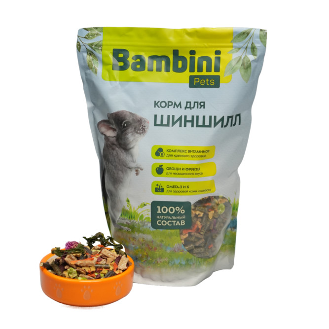 Bambini Pets корм для шиншилл - 800 г