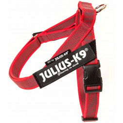 Julius-K9 шлейка для собак Color &amp; Gray 1, 61-80 см / 23-30 кг, красная