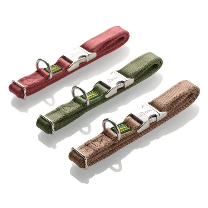 Hunter ALU-Strong Inari L ошейник для собак, 45-65 см, нейлон, с металлической застежкой, бежевый