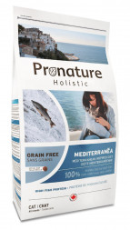 Pronature Holistic Средиземноморское меню сухой беззерновой корм для кошек всех возрастов с сельдью и лососем - 2 кг