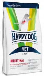 Happy Dog Vet Diet Intestinal сухой корм для взрослых собак с чувствительным пищеварением - 12 кг