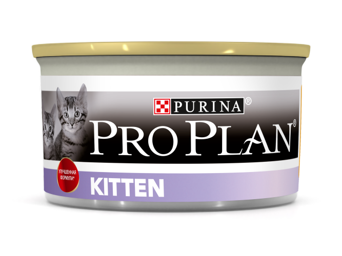 Purina Pro Plan консервы для котят с курицей - 85 г х 24 шт