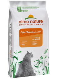 Almo Nature Life Maintenance Fresh Chicken сухой корм для взрослых кошек со свежей курицей и коричневым рисом - 12 кг