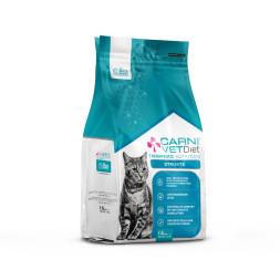 CARNI Vet Diet Cat Struvite диетический сухой корм для кошек при мочекаменной болезни, растворение струвитных уролитов - 1,5 кг