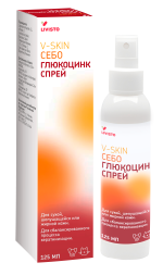 V-Skin Себо Глюкоцинк спрей - 125 мл