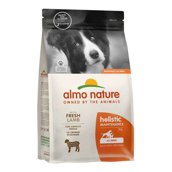 Almo Nature Life Maintenance Holistic ALL Breed Fresh Lamb сухой корм для взрослых собак всех пород со свежим ягненком и коричневым рисом - 2 кг