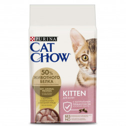 Purina Cat Chow Kitten Chicken сухой корм для котят с домашней птицей - 1,5 кг