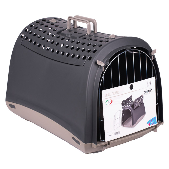 IMAC LINUS CABRIO переноска для кошек и собак, 50х32х34,5 см, антрацит