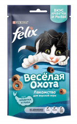 Лакомство Felix для взрослых кошек с креветкой и рыбой - 50 г