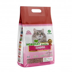 HOMECAT Ecoline комкующийся наполнитель для кошачьих туалетов с ароматом сакуры - 6 л