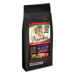 Primordial сухой беззерновой корм для взрослых собак мелких пород с форелью и уткой - 6 кг