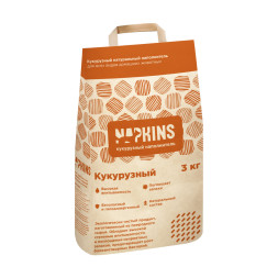 NAPKINS кукурузный впитывающий наполнитель для кошачьего туалета - 4,2 л (3 кг)