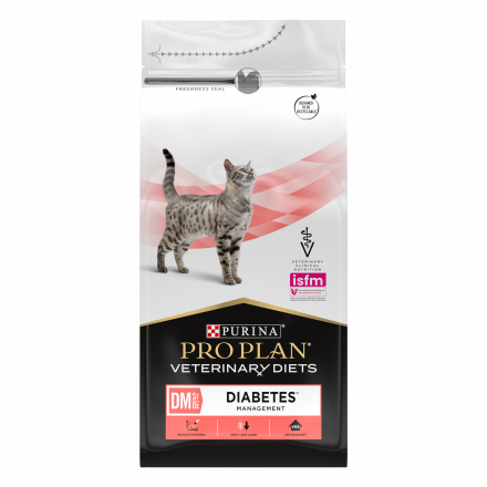 Purina Pro Plan Veterinary diets DM St/Ox Diabetes Management сухой корм для взрослых кошек при диабете - 1,5 кг