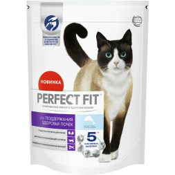 Perfect Fit сухой корм для взрослых кошек для здоровья почек, с лососем - 650 г