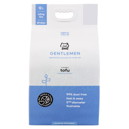 Organic Team Tofu Gentlemen комкующийся наполнитель для кошачьего туалета, для джентльменов - 12 л (4,54 кг)