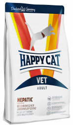Happy Cat Vet Diet Hepatic сухой корм для взрослых кошек при заболеваниях печени - 1 кг