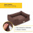 Pet Comfort Alpha Mirandus 19 лежанка для собак крупных пород, размер L (85х105 см), коричневый