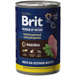 Brit Premium by Nature консервы для щенков всех пород с индейкой - 410 г х 9 шт