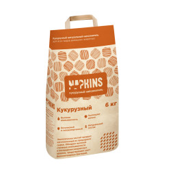 NAPKINS кукурузный впитывающий наполнитель для кошачьего туалета - 8,5 л (6 кг)