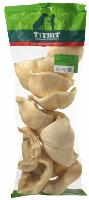 TiTBiT лакомство для собак Губы говяжьи BIG - 300 г