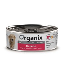 Organix Veterinary Hepatic влажный диетический корм для взрослых собак для поддержания функции печени, в консервах - 100 г х 12 шт