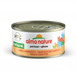 Almo Nature Legend Adult Cat Tuna&amp;Shrimps консервированный корм с цельными кусочками тунца и креветками в бульоне для взрослых кошек -70 гр. х 24 шт.
