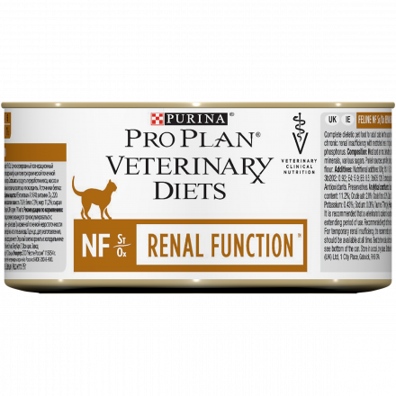 Purina Pro Plan Veterinary Diets NF St/Ox Renal Function влажный корм для взрослых кошек при заболеваниях почек - 195 г х 24 шт