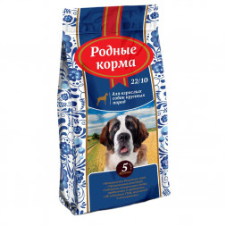 Родные корма сухой корм для взрослых собак крупных пород - 5 русских фунтов (2,045 кг)