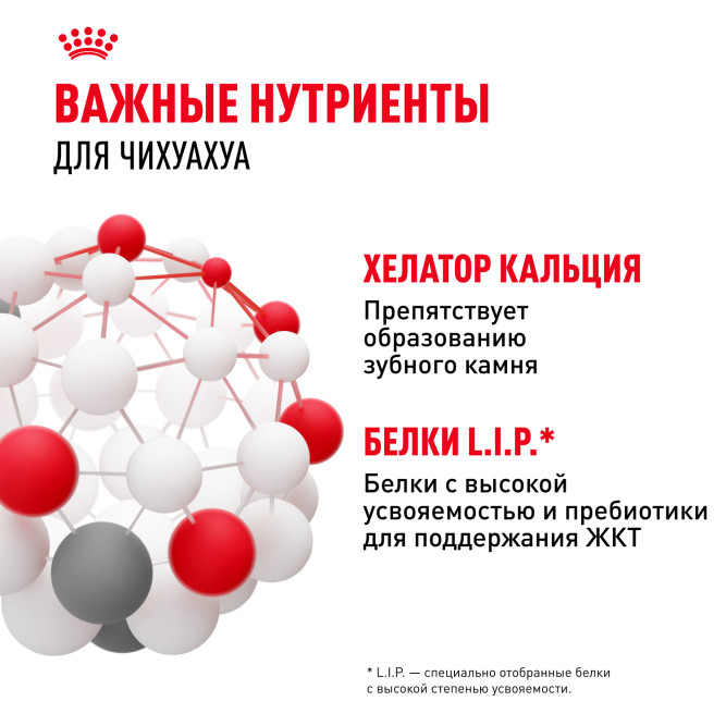 Royal Canin Chihuahua Adult сухой корм для собак породы чихуахуа в возрасте 8 месяцев - 1,5 кг