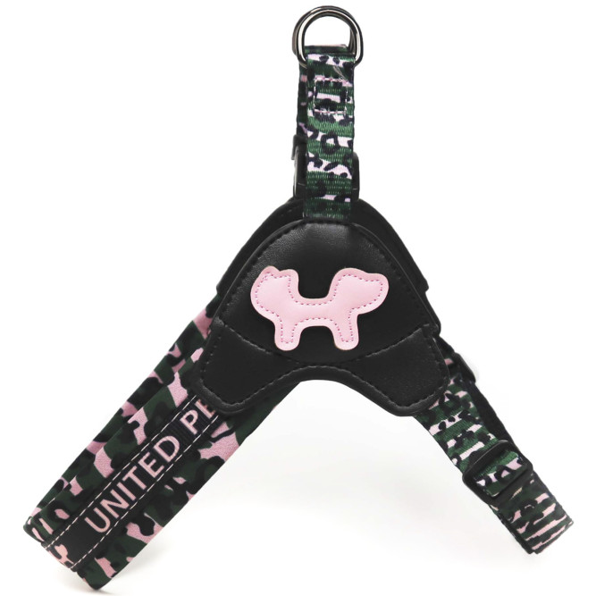 United Pets Complete me шлейка для собак, S 42 x 44-58 см, розовый камуфляж