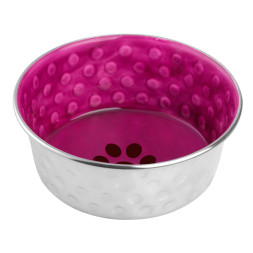 Mr.Kranch Candy миска из нержавеющей стали с керамическим покрытием и нескользящим основанием - 1,9 л, пурпурная
