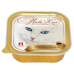 Зоогурман влажный корм для взрослых кошек, с говядиной - 100 г x 15 шт