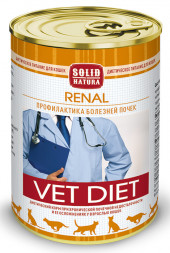 Solid Natura VET Renal диета для кошек влажный 0,34 кг (12 шт в уп)