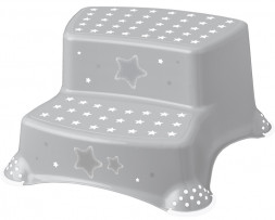 Keeeper детский стульчик-подставка двойной с антискользящей функцией igor &quot;stars&quot; 40 37 21 см Космически-серый