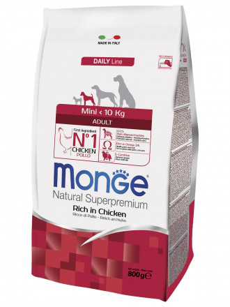 Monge Dog Mini сухой корм для взрослых собак мелких пород 800 г