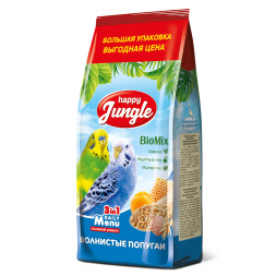 Happy Jungle корм для волнистых попугаев - 900 г