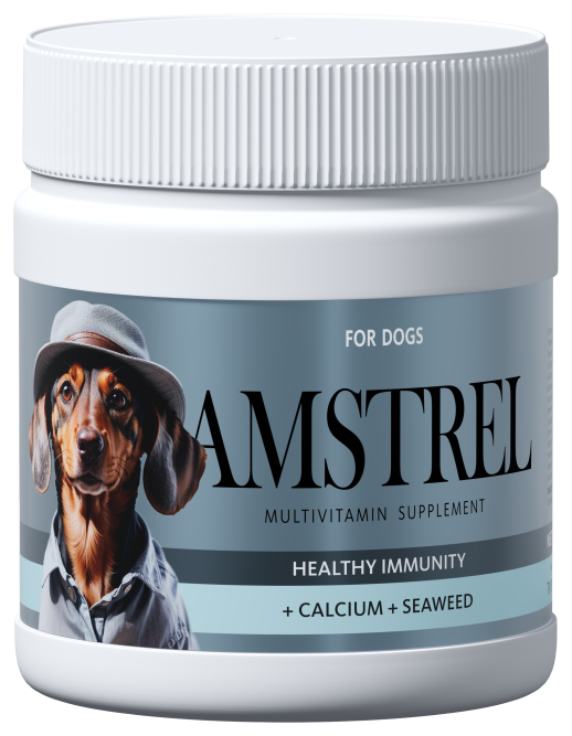 Amstrel мультивитаминное лакомство для собак "Здоровый иммунитет" с кальцием и морскими водорослями - 600 таблеток