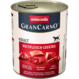 Animonda Gran Carno влажный корм для взрослых собак c мясным коктейлем - 800 г (6 шт в уп)