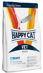 Happy Cat Vet Diet Struvit сухой корм для взрослых кошек для растворения струвитных камней - 1 кг