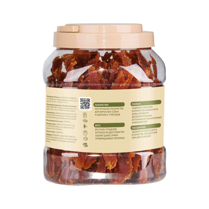 Мнямс лакомство Утиные грудки в банке для собак - 800 г