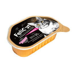 Felicat консервы для кошек с индейкой в ламистере - 95 г х 12 шт