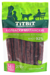 Titbit лакомство для собак колбаски Миланские - 370 г