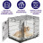 Лежанка MidWest Pet Bed для собак и кошек флисовая 77х52 см, белая
