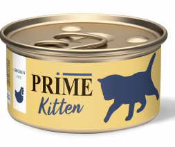 Prime влажный корм для котят паштет с курицей, в консервах - 75 г х 24 шт