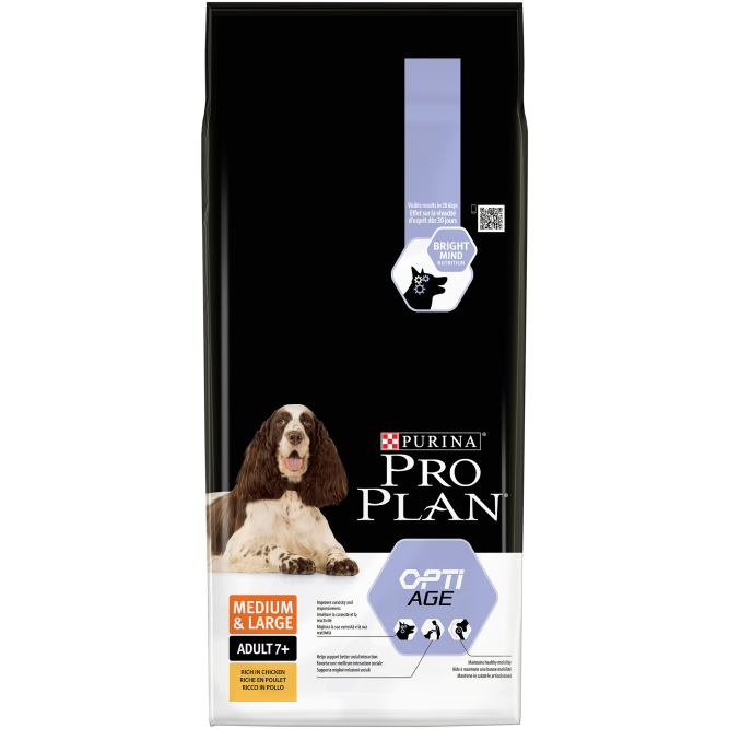 Purina Pro Plan Medium &amp; Large Adult 7+ cухой корм для взрослых собак средних и крупных пород старше 7 лет с курицей и рисом - 14 кг