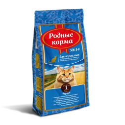Родные корма сухой корм для взрослых стерилизованных кошек - 1 русский фунт (409 г)