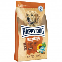 Happy Dog NaturCroq сухой корм для взрослых собак всех пород с говядиной и рисом - 4 кг