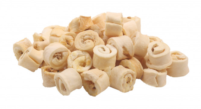 TiTBiT лакомство сушеное для собак и кошек, роллы из кожи с начинкой - 3,3 л (360 г)